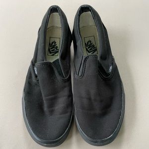 Slip on vans black size 7.5